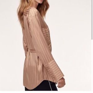 ARITZIA WILFRED SILK ZELIE BLOUSE
